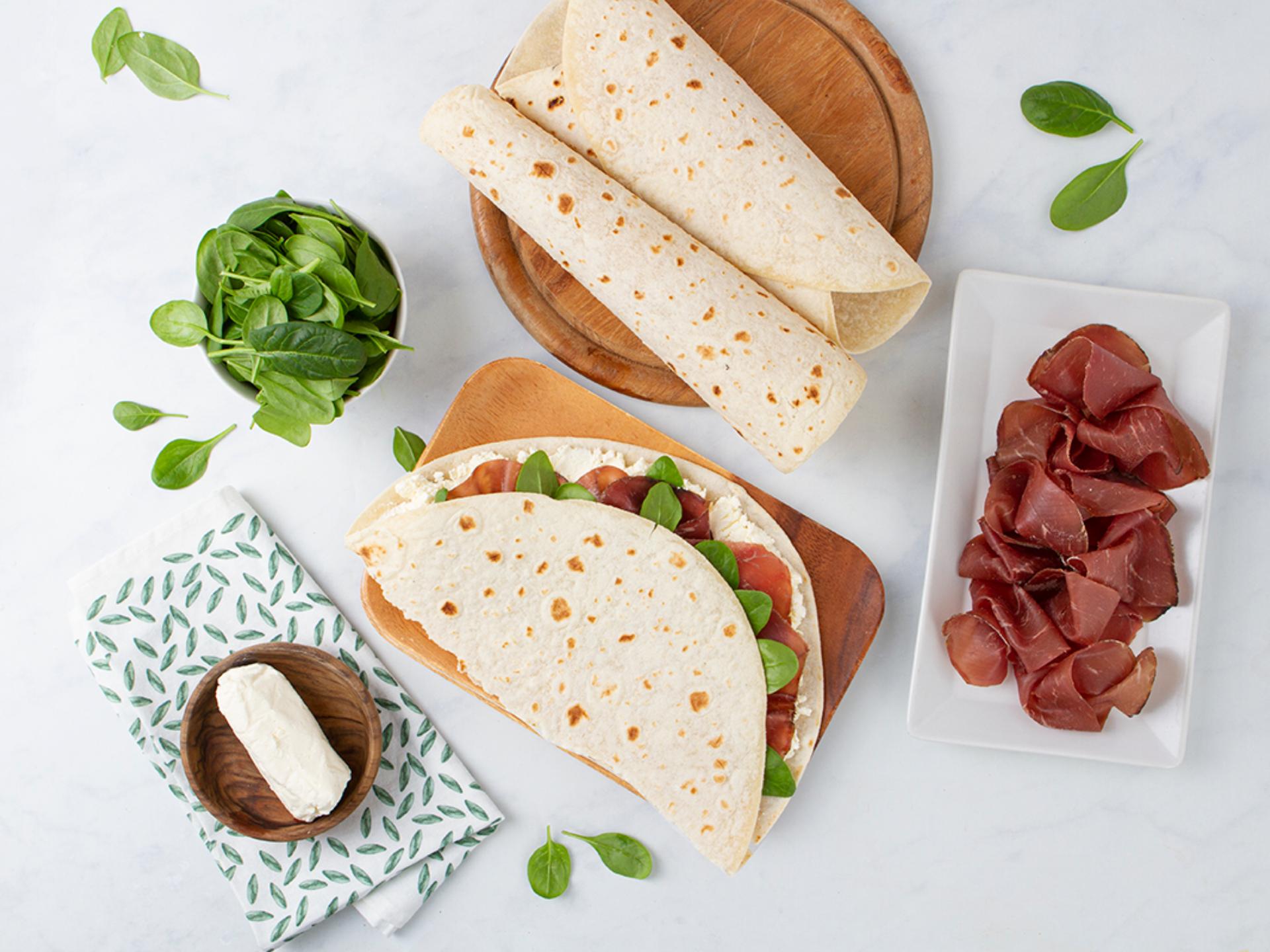 Kit Piadina con caprino e bresaola di montagna