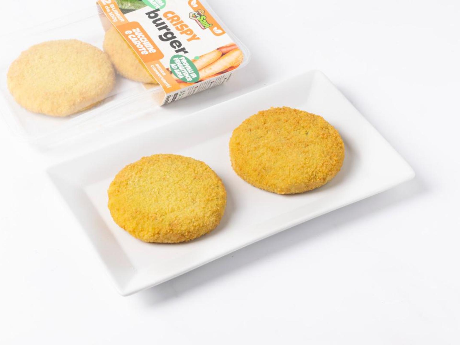 Burger vegetali di zucchine e carote
