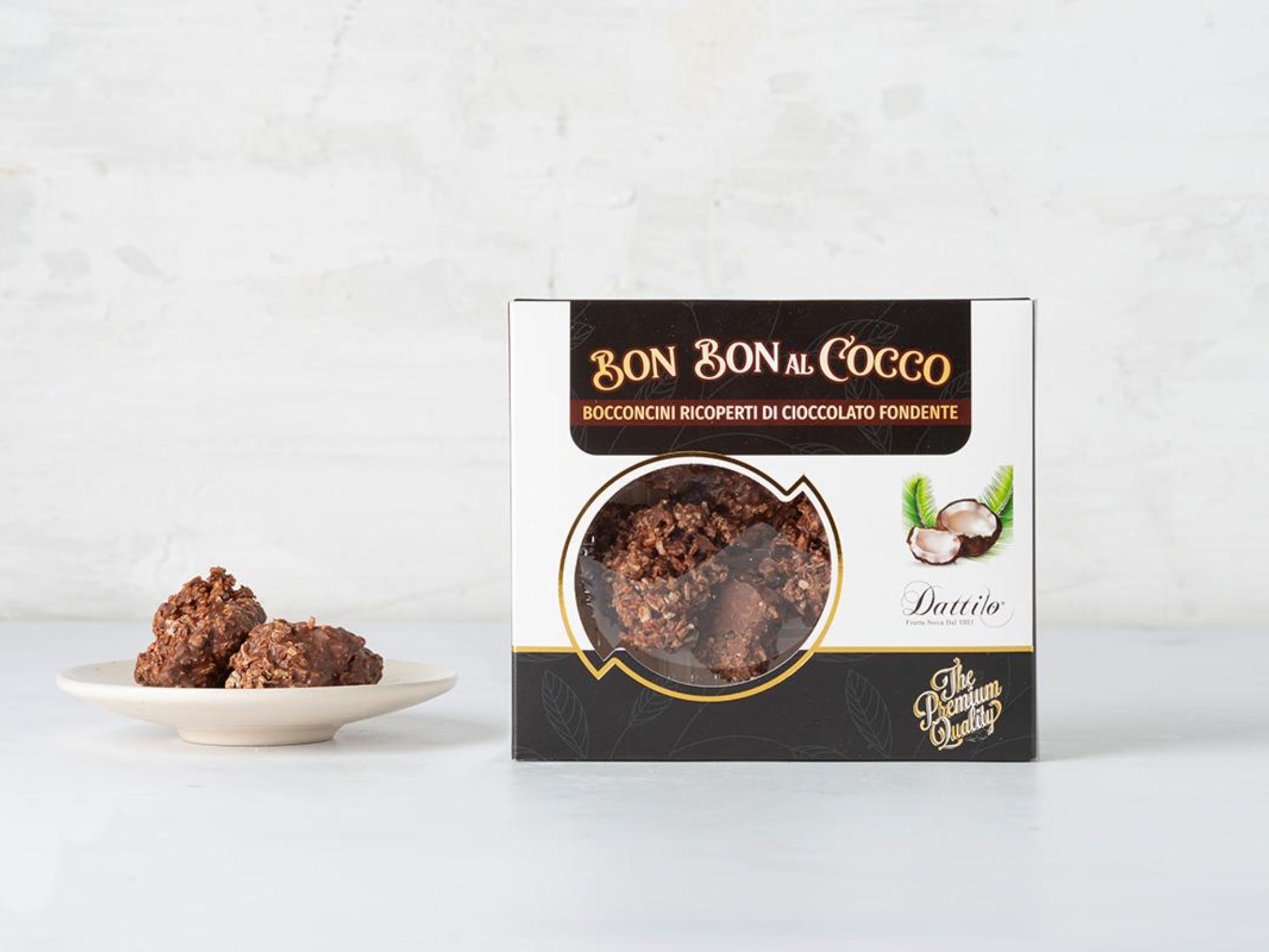 Bon Bon di cocco al cioccolato fondente