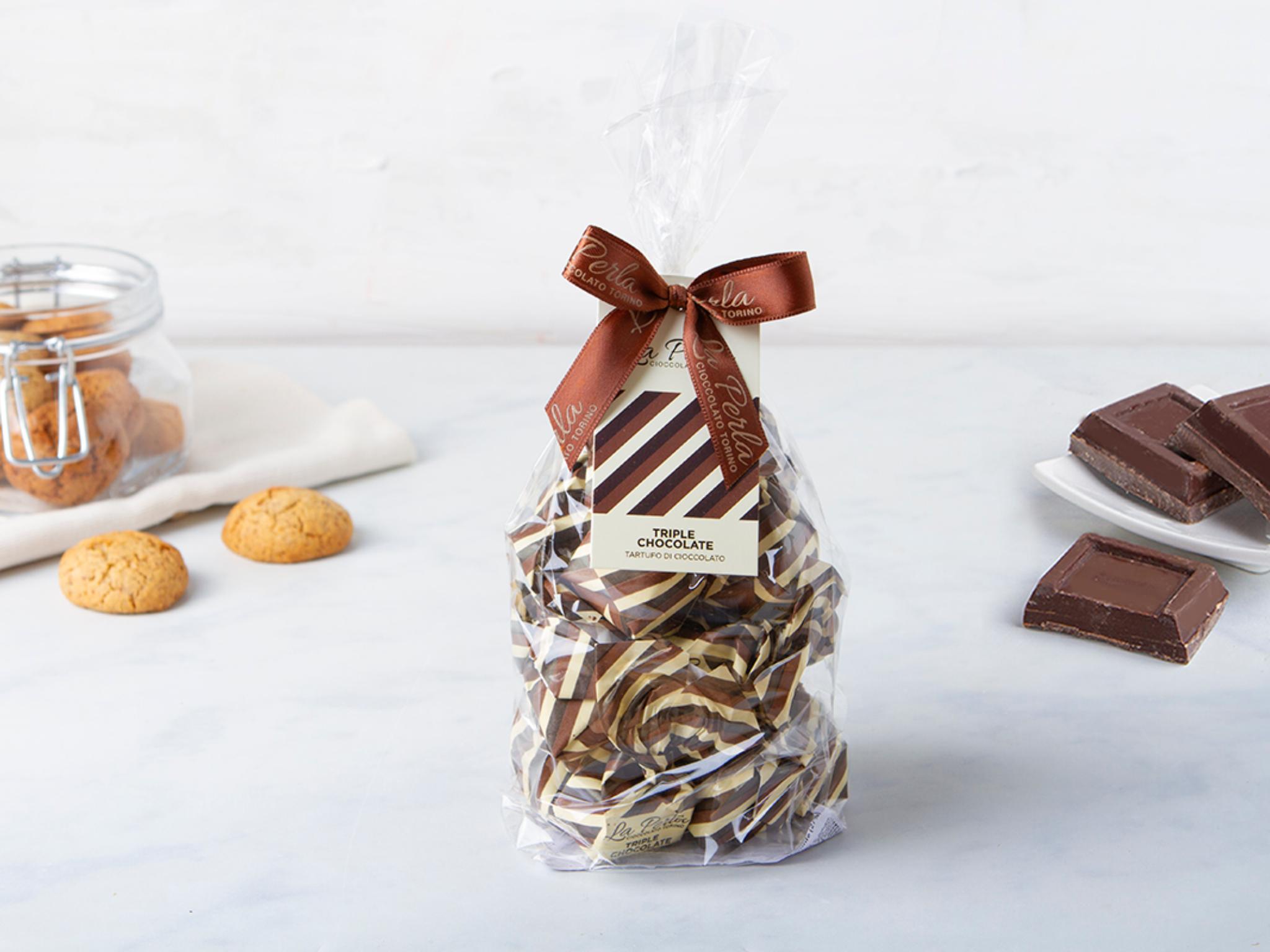 Tartufi ai tre cioccolati