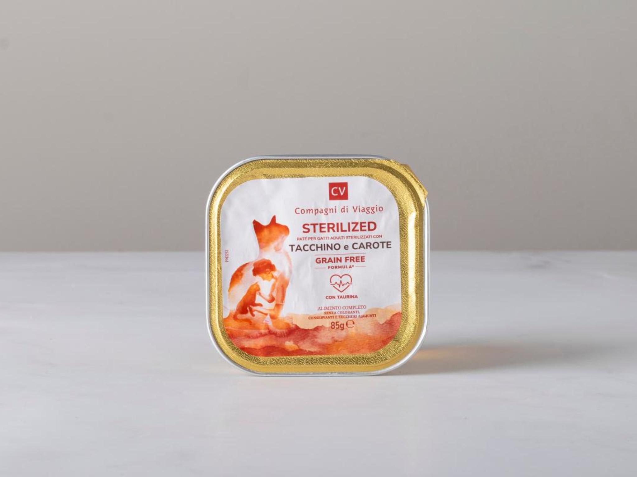 Sterilized Patè per gatti adulti con tacchino e carote