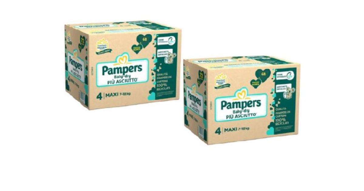 Pampers Baby-Dry Mutandine Taglia 7 (17kg+) - 104 Pannolini Assorbenti Per Notte E Giorno