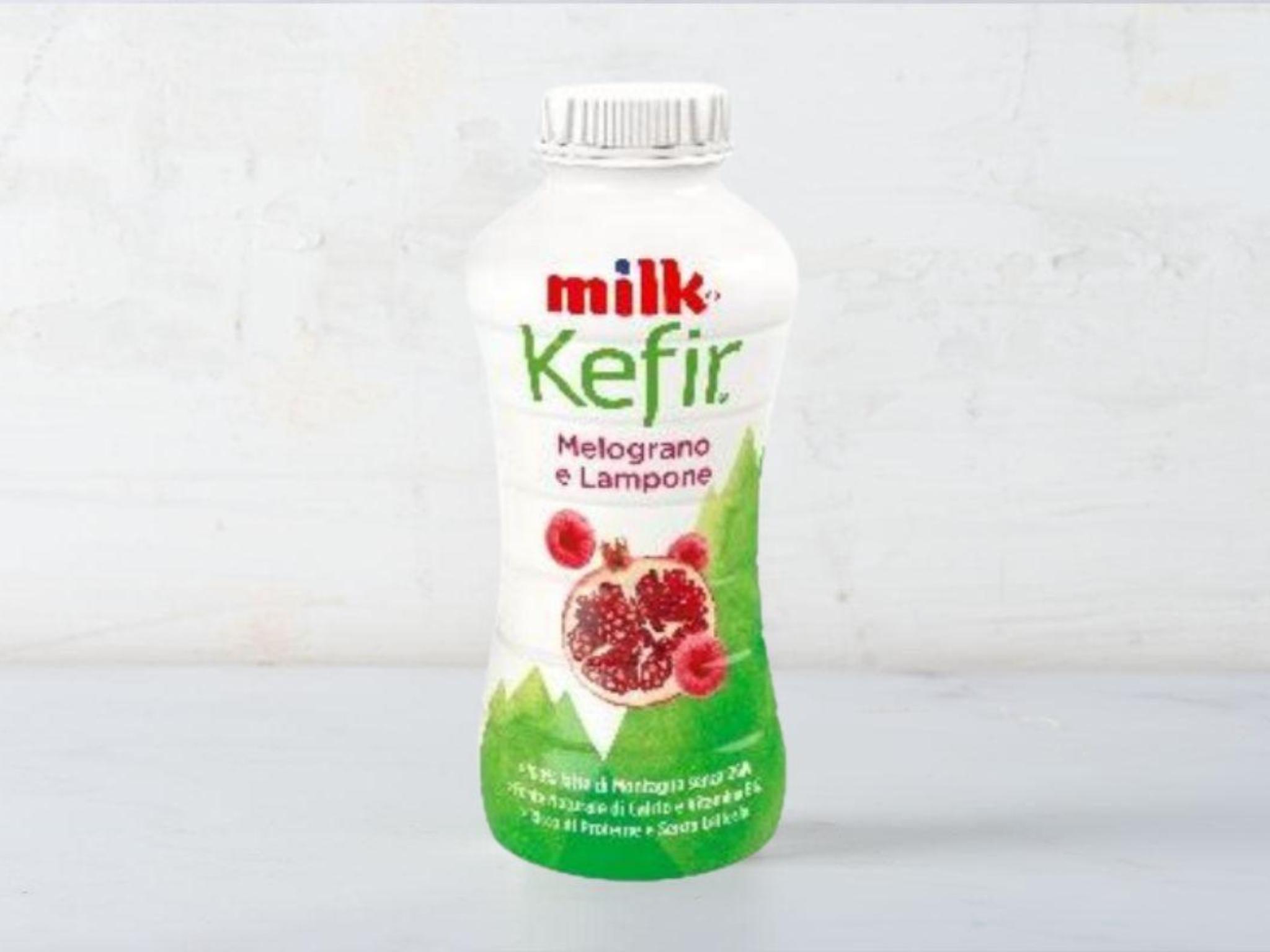 Kefir da bere al melograno e lampone