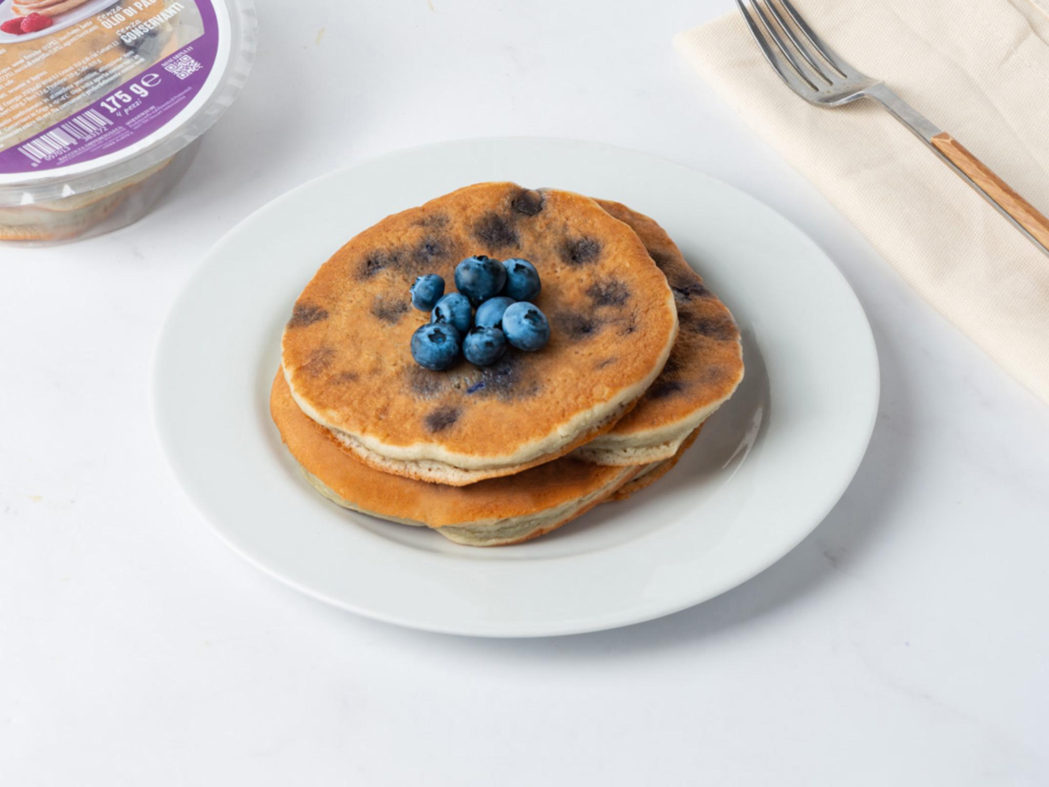 4 Pancakes freschi ai mirtilli