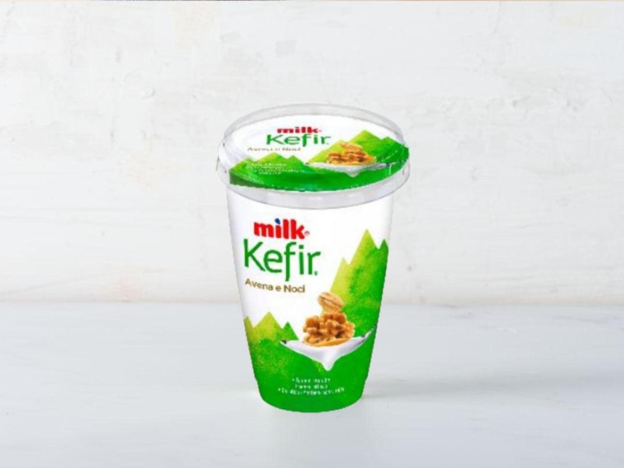 Kefir cremoso con avena e noci