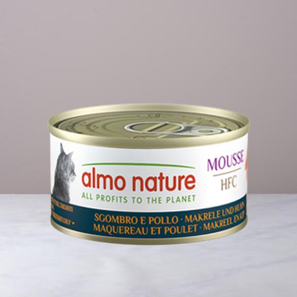 Almo Nature Lattina mousse sgombro e pollo gatti sterilizzati | 70 gr