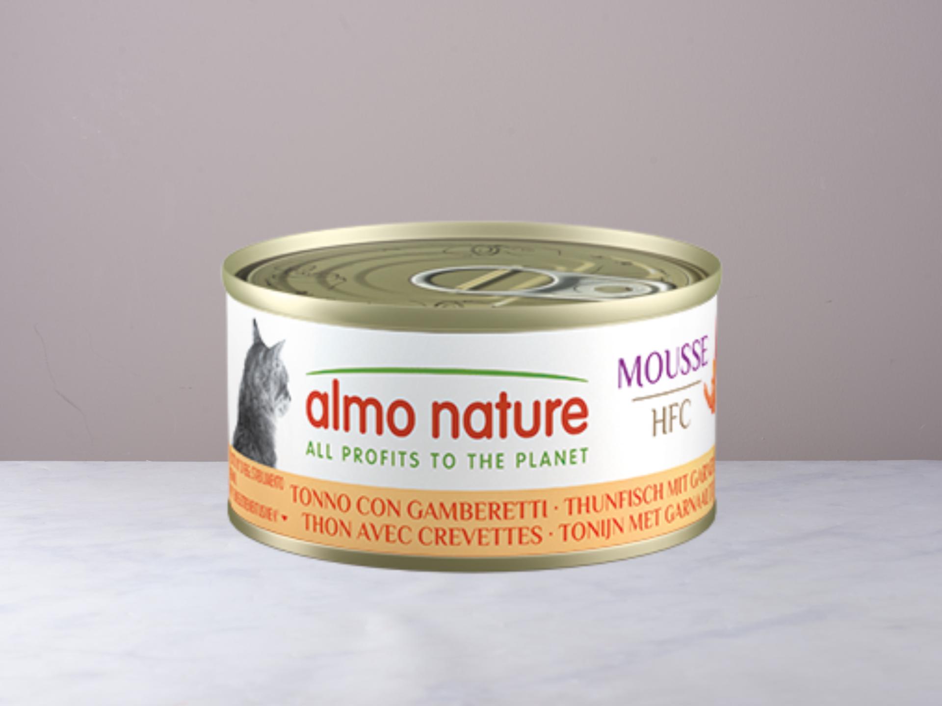 Lattina mousse tonno con gamberetti gatti sterilizzati