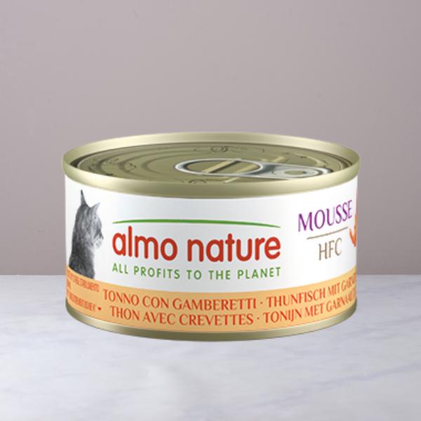 Almo Nature Lattina mousse tonno con gamberetti gatti sterilizzati | 70 gr
