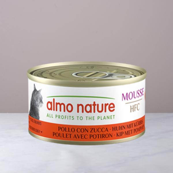 Almo Nature Lattina mousse pollo con zucca gatti sterilizzati | 70 gr