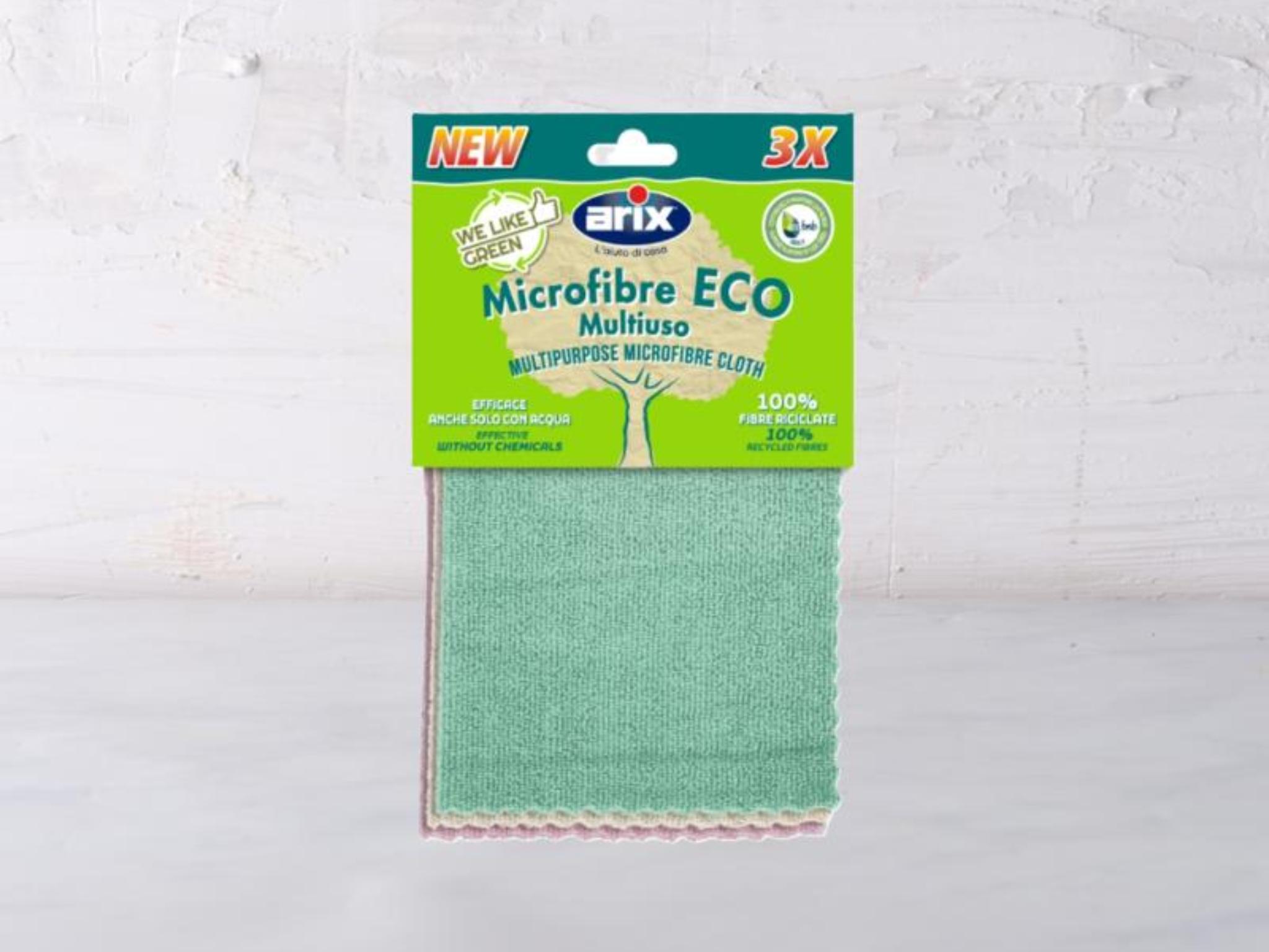 3 Panni in microfibra 100% riciclata