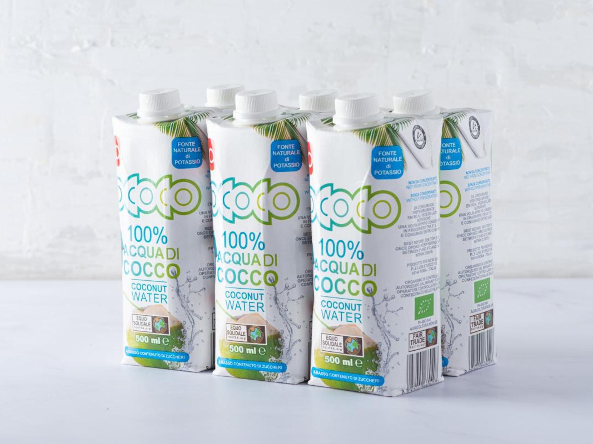6 Acqua di cocco 100% naturale