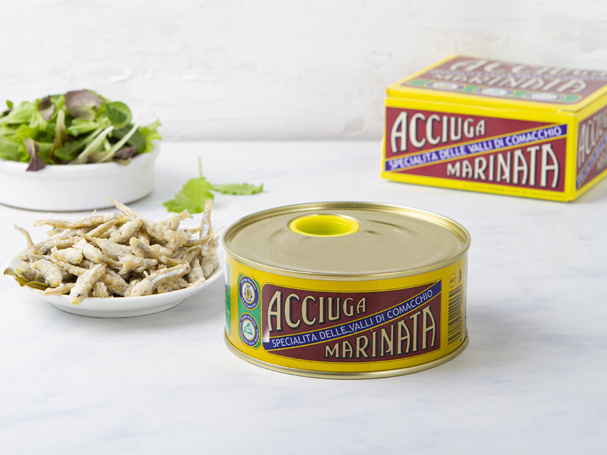Acciughe delle Valli di Comacchio marinate