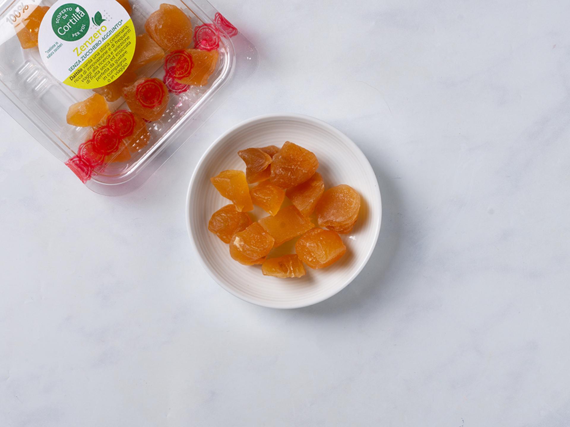 Zenzero disidratato senza zucchero aggiunto