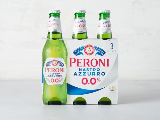 3 Birra Peroni Nastro Azzurro 0.0