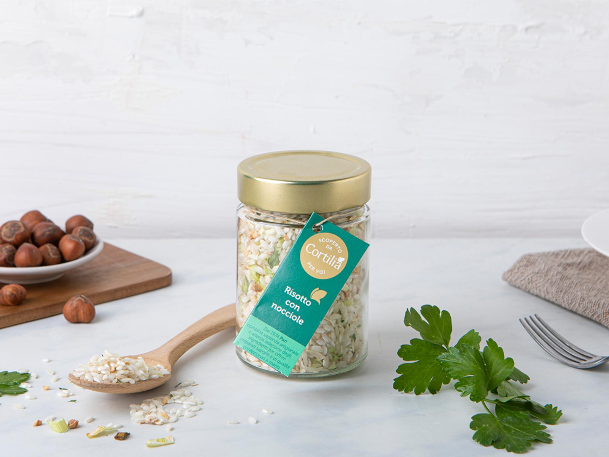 Risotto con nocciole