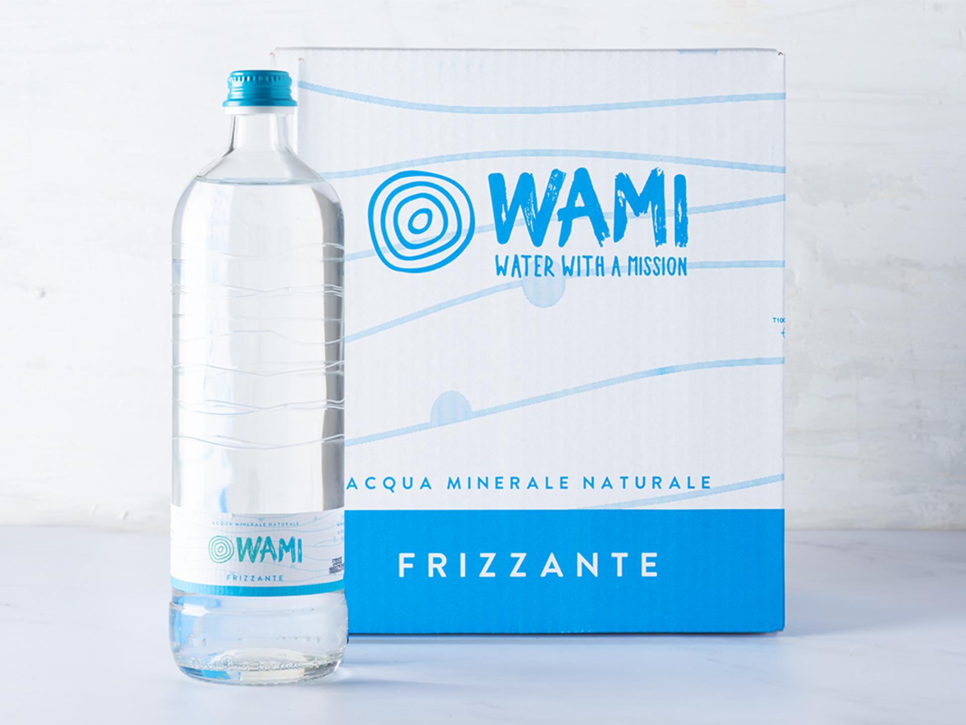 6 Acqua frizzante in vetro 0,75 lt