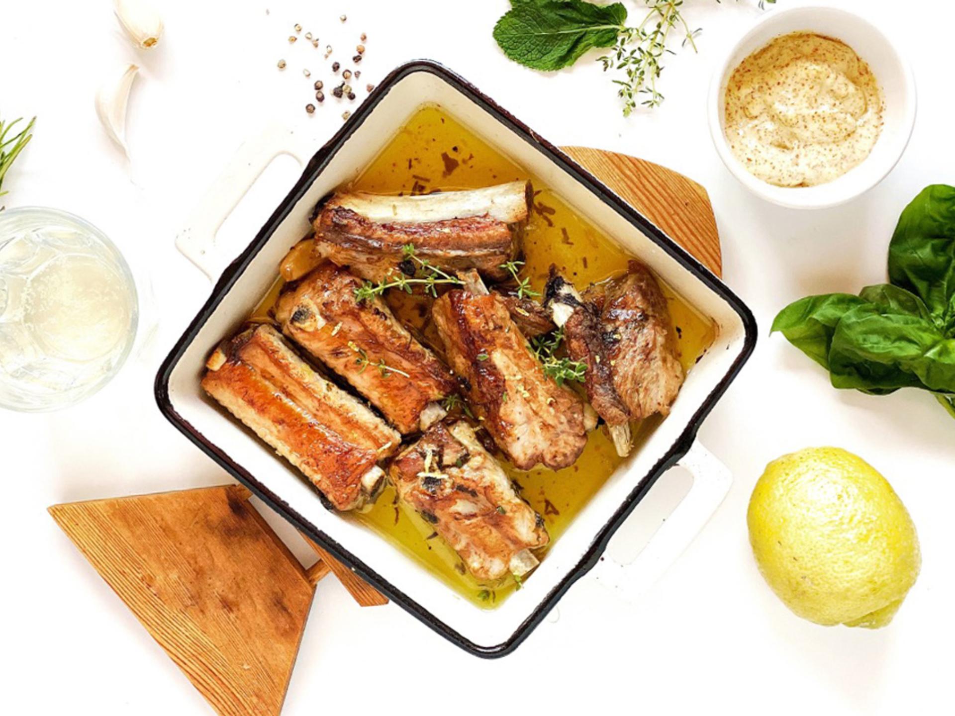 Kit costine di maiale marinate al forno
