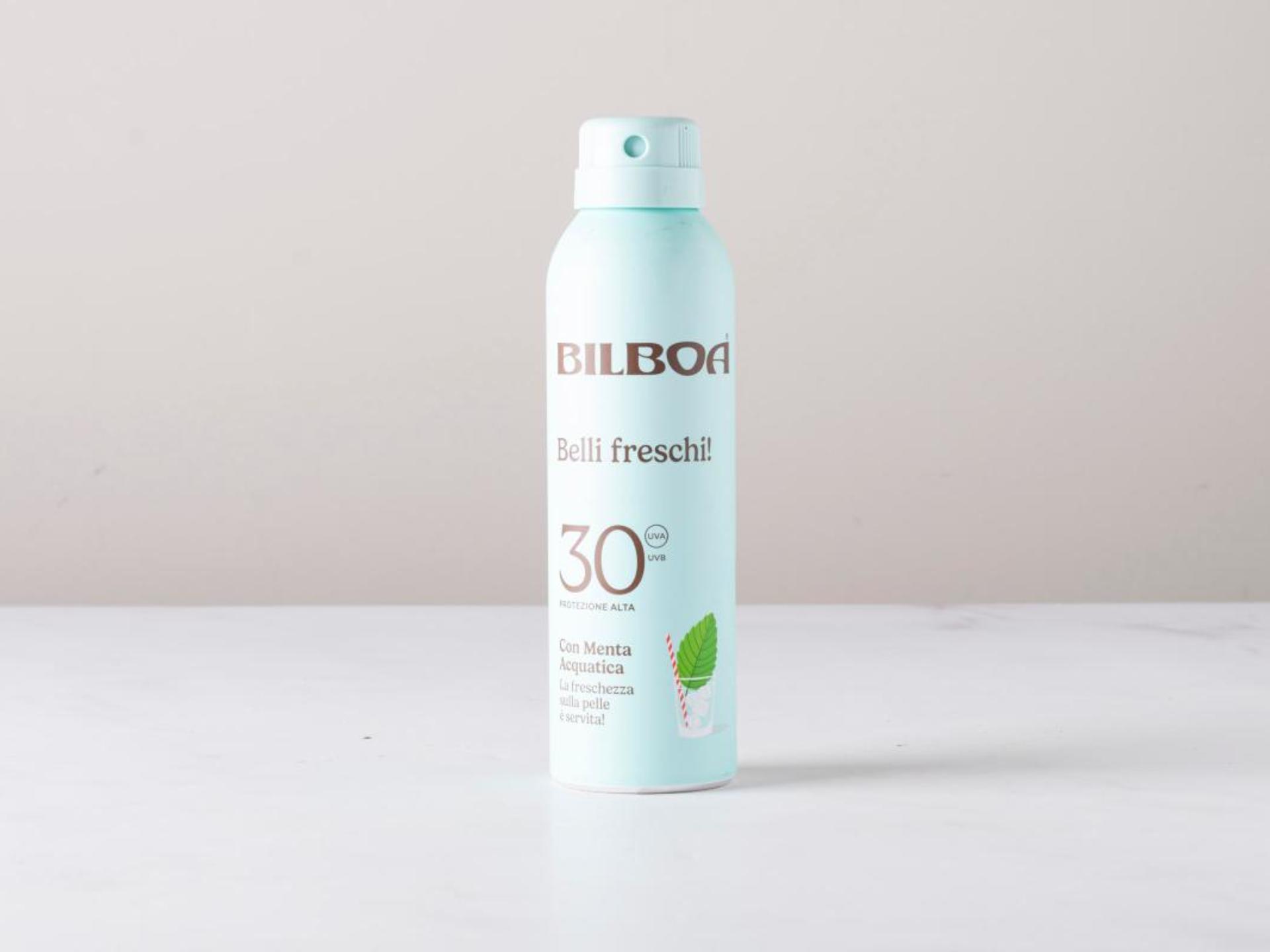 Spray solare SPF 30 con menta acquatica