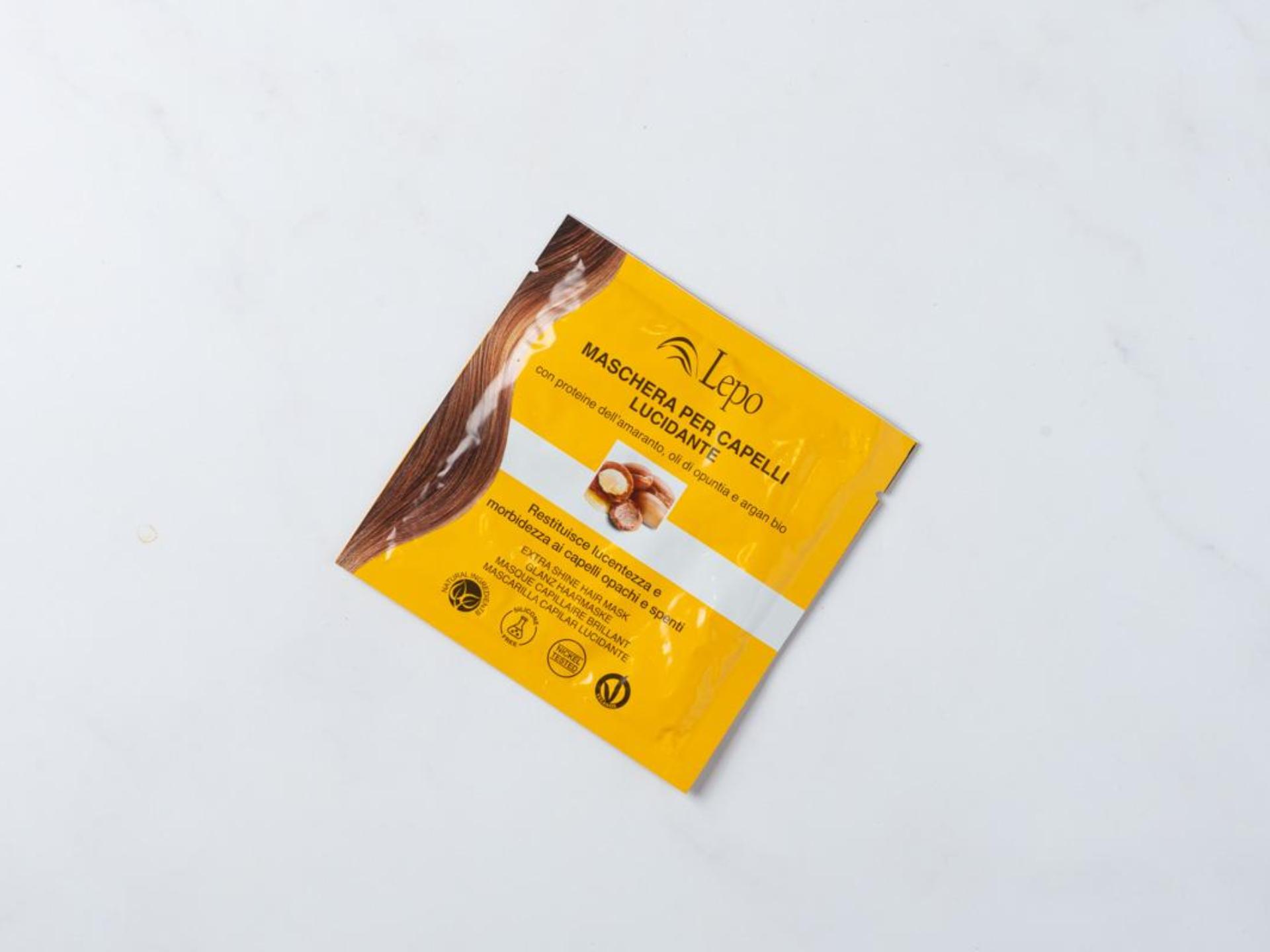 Maschera capelli lucentezza monodose