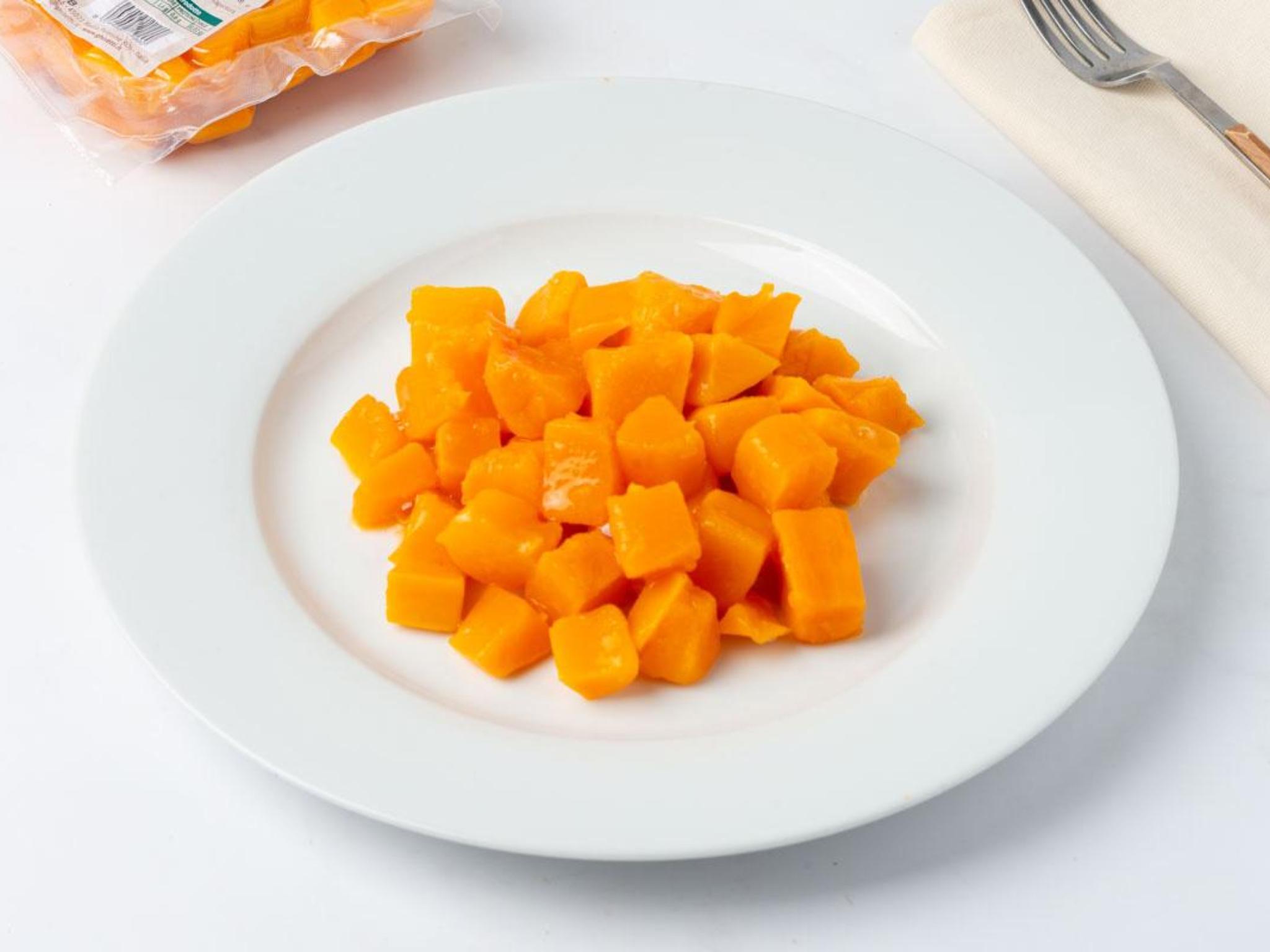 Zucca a cubetti cotta al vapore