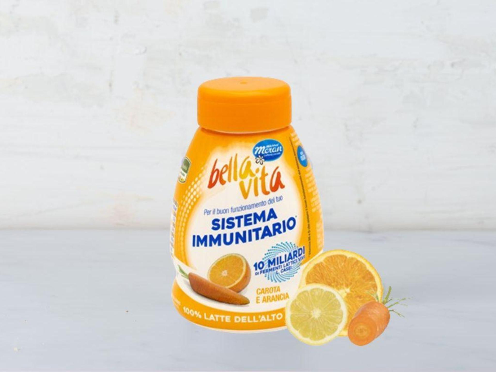 Yogurt Bella Vita Drink alla carota e arancia da bere