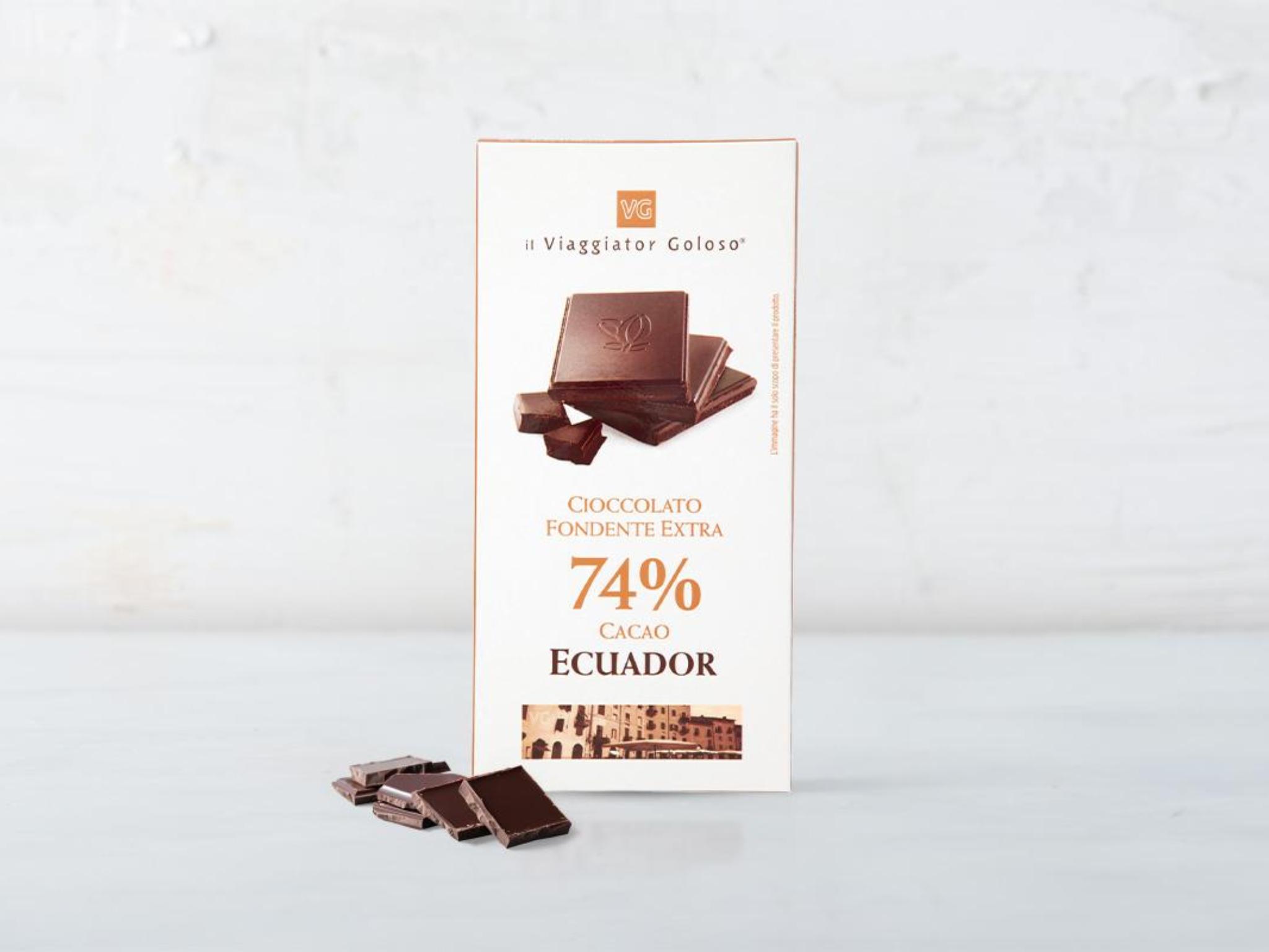 Cioccolato fondente extra Ecuador 74%
