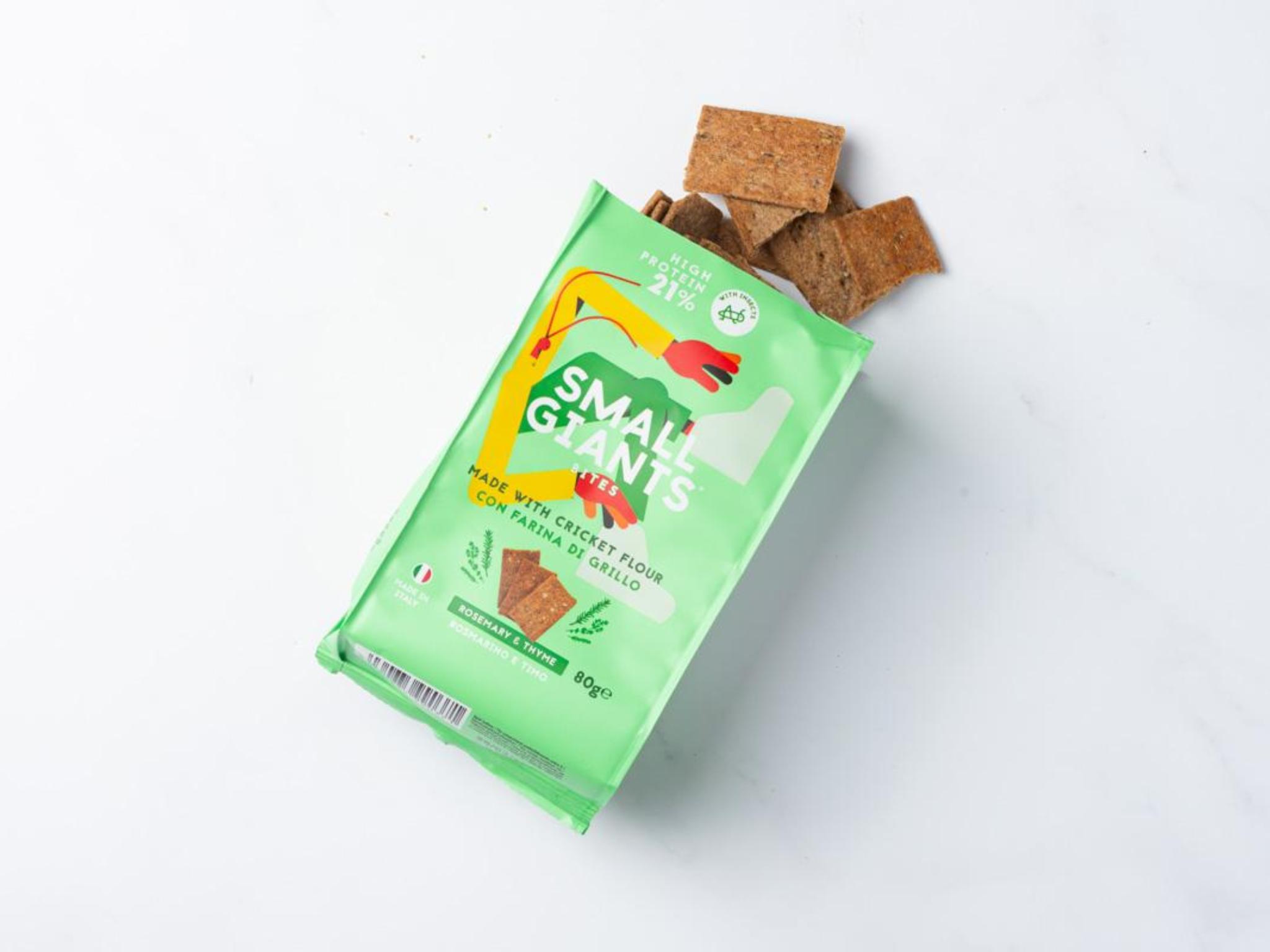 Bites gusto rosmarino e timo con farina di grillo