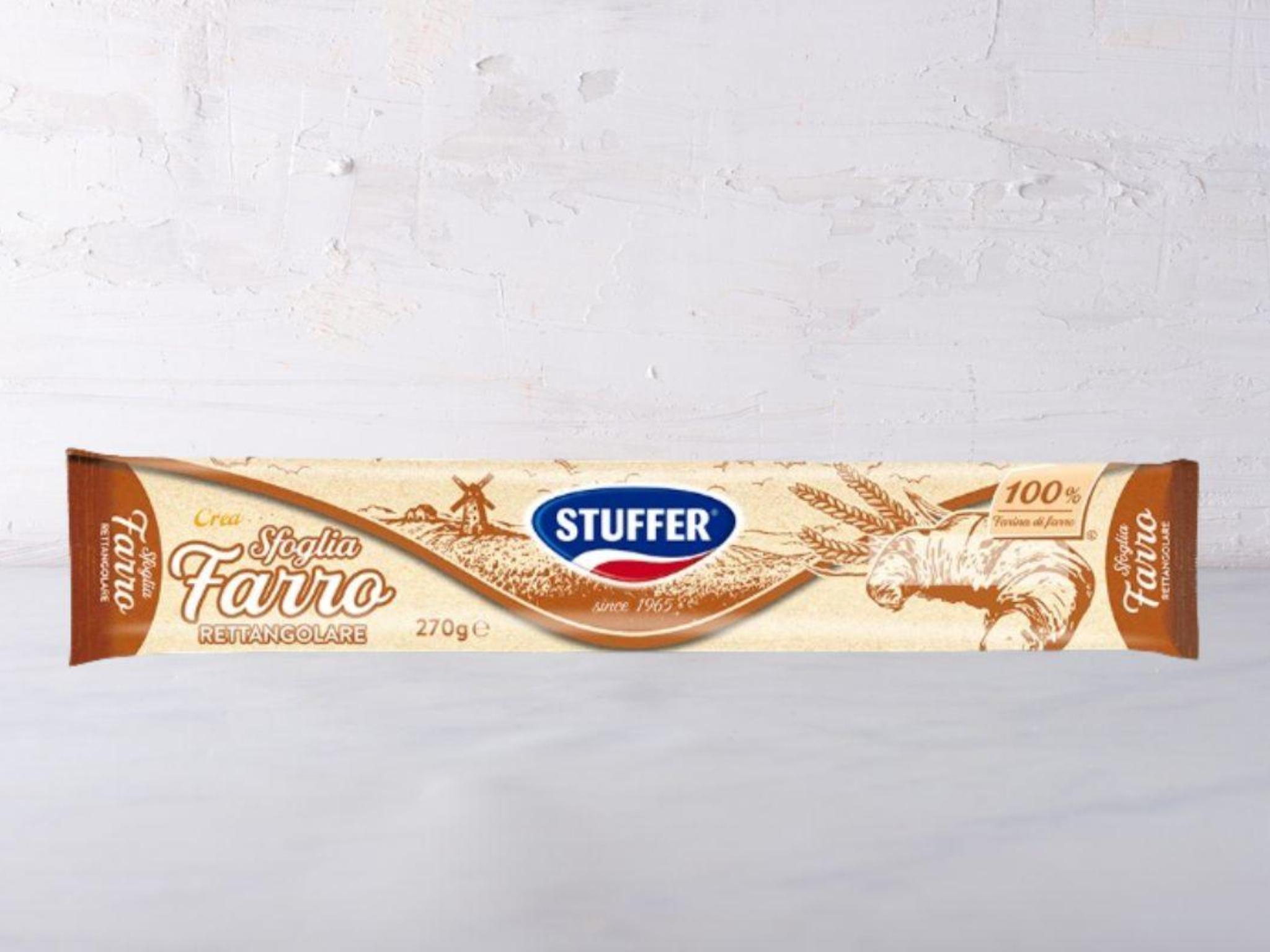 Pasta sfoglia di farro rettangolare