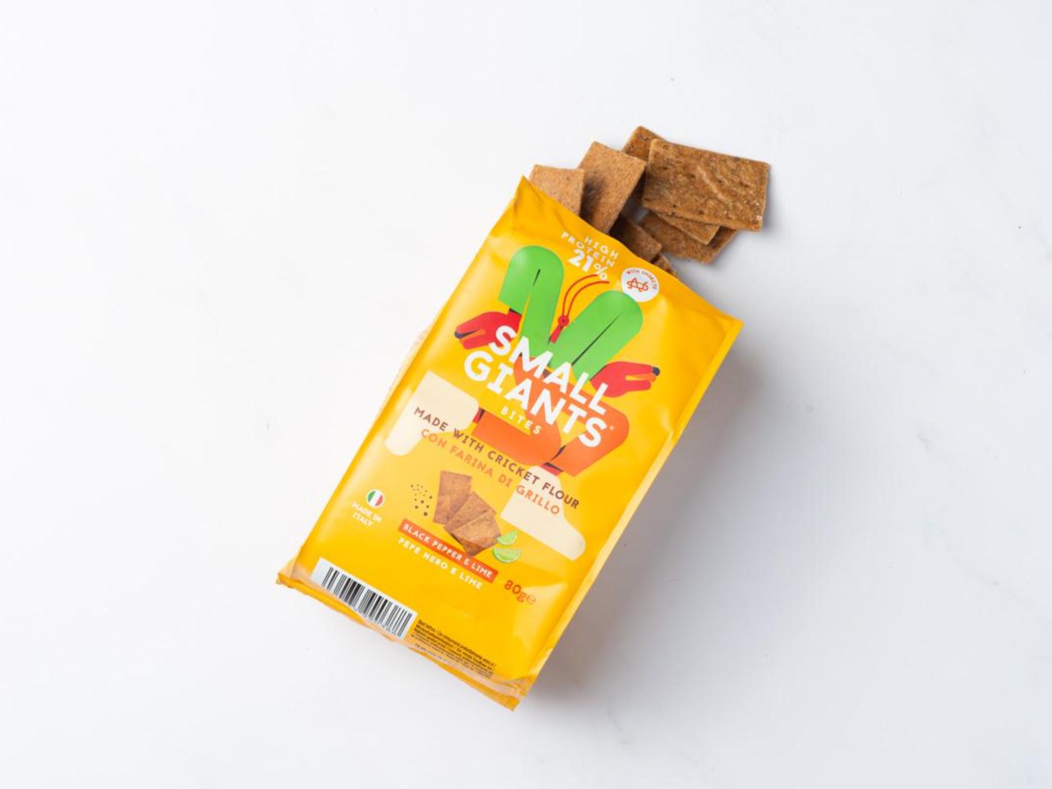 Bites gusto lime e pepe con farina di grillo