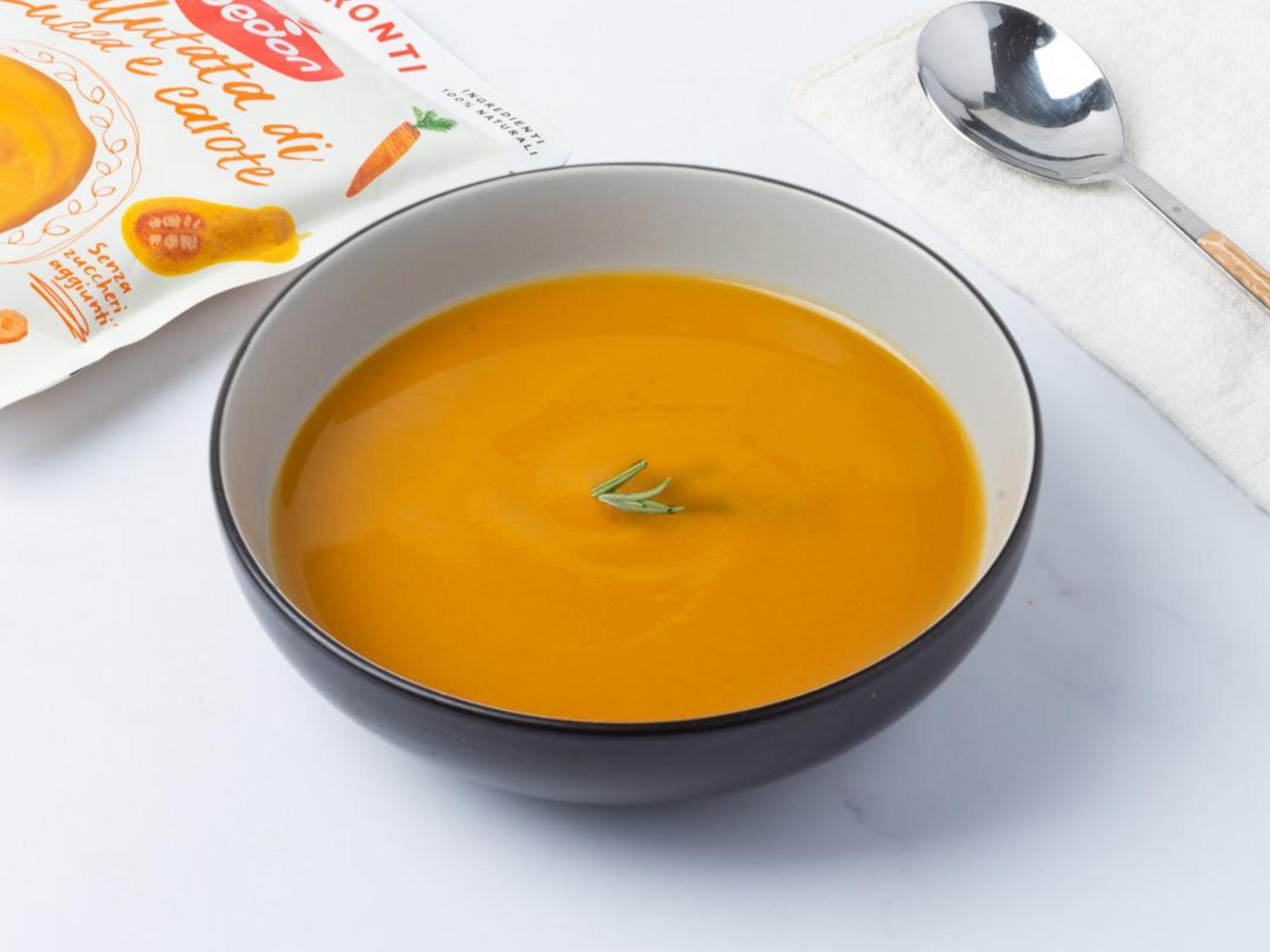 Vellutata di zucca e carote