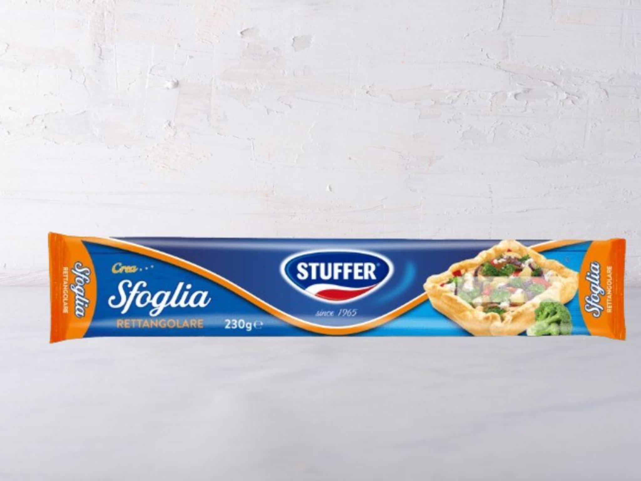 Pasta sfoglia rettangolare