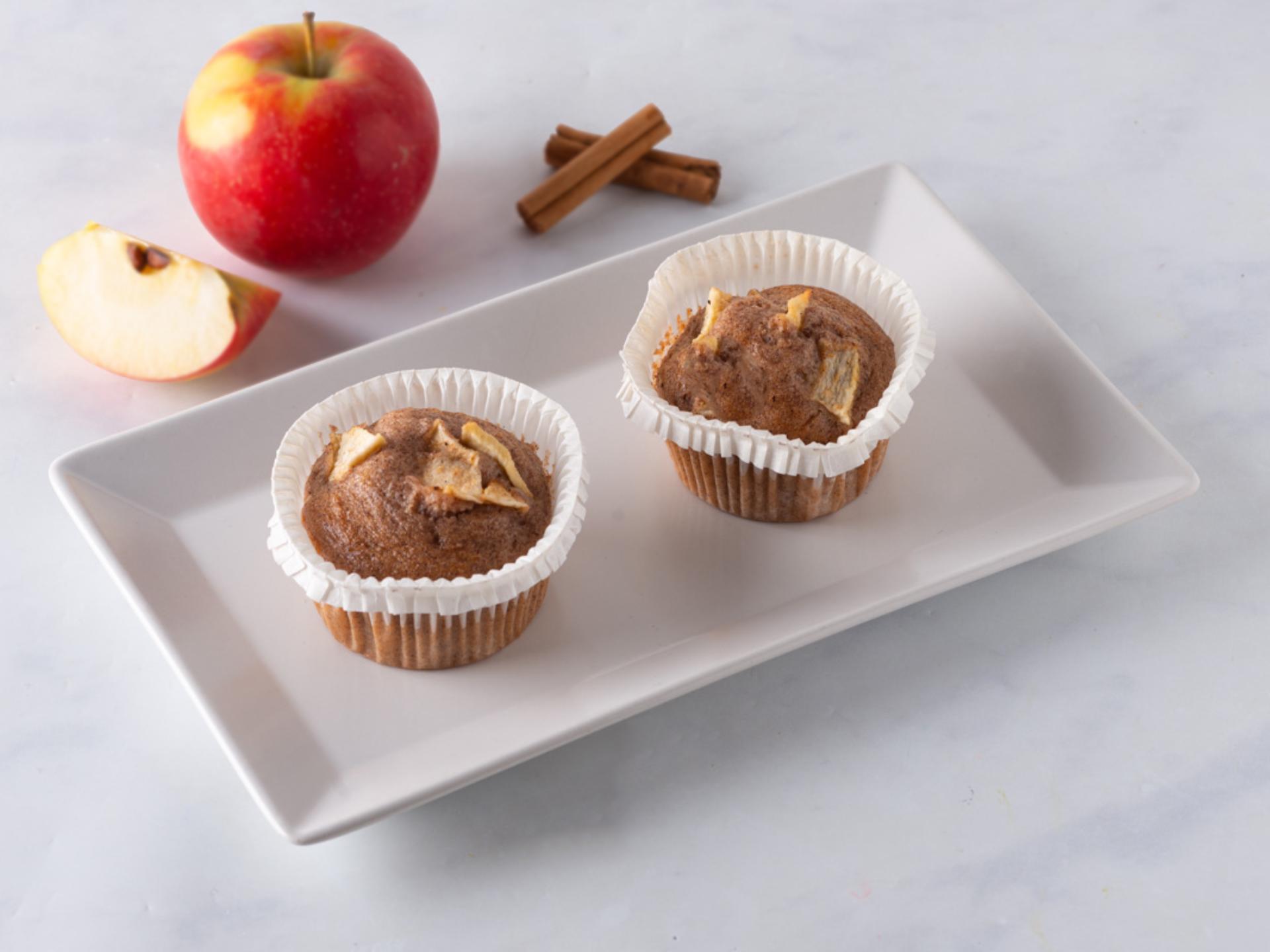2 Mini muffin con mela e cannella BIO