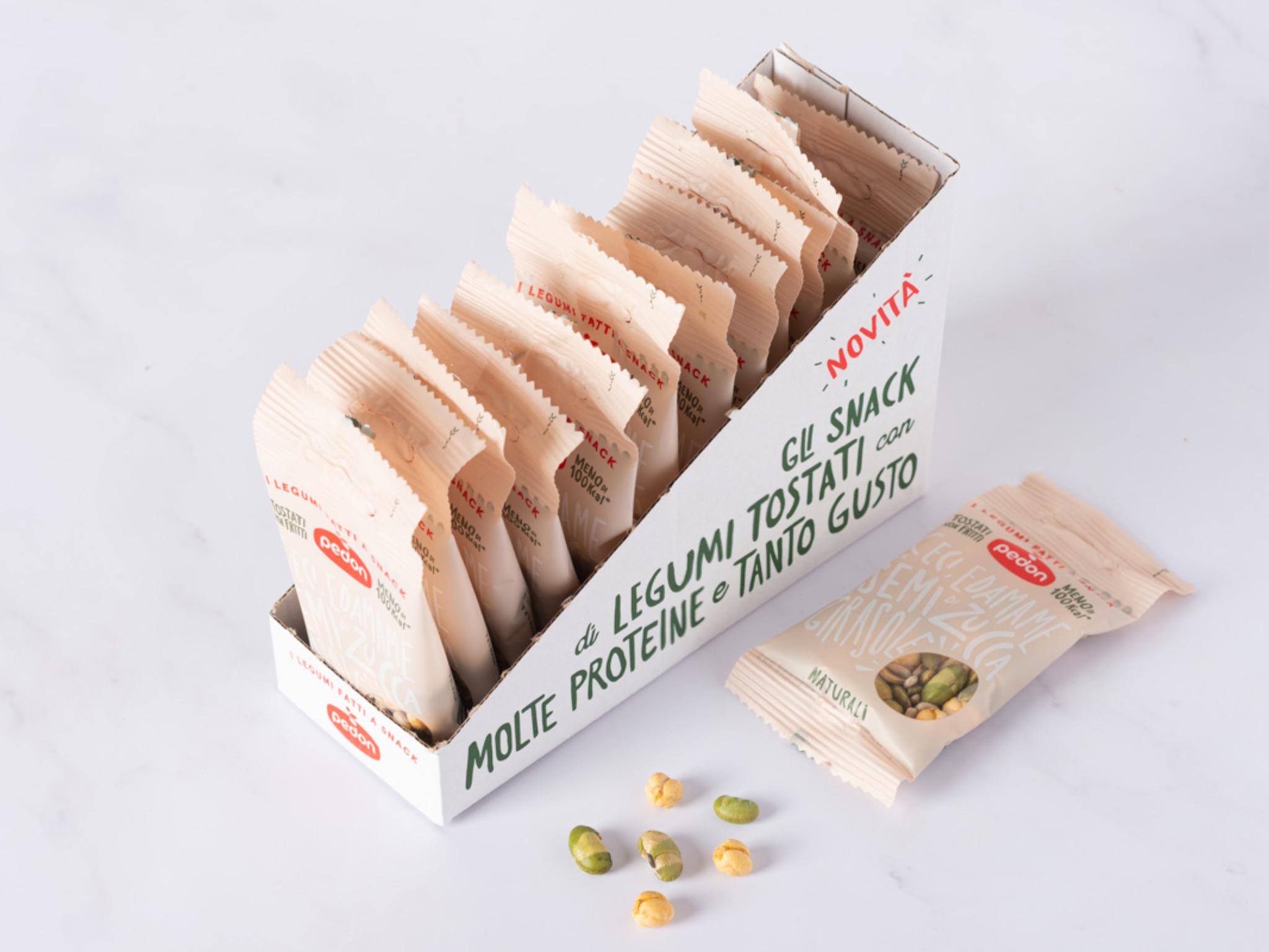 12 Ceci, edamame, semi di zucca e girasole snack