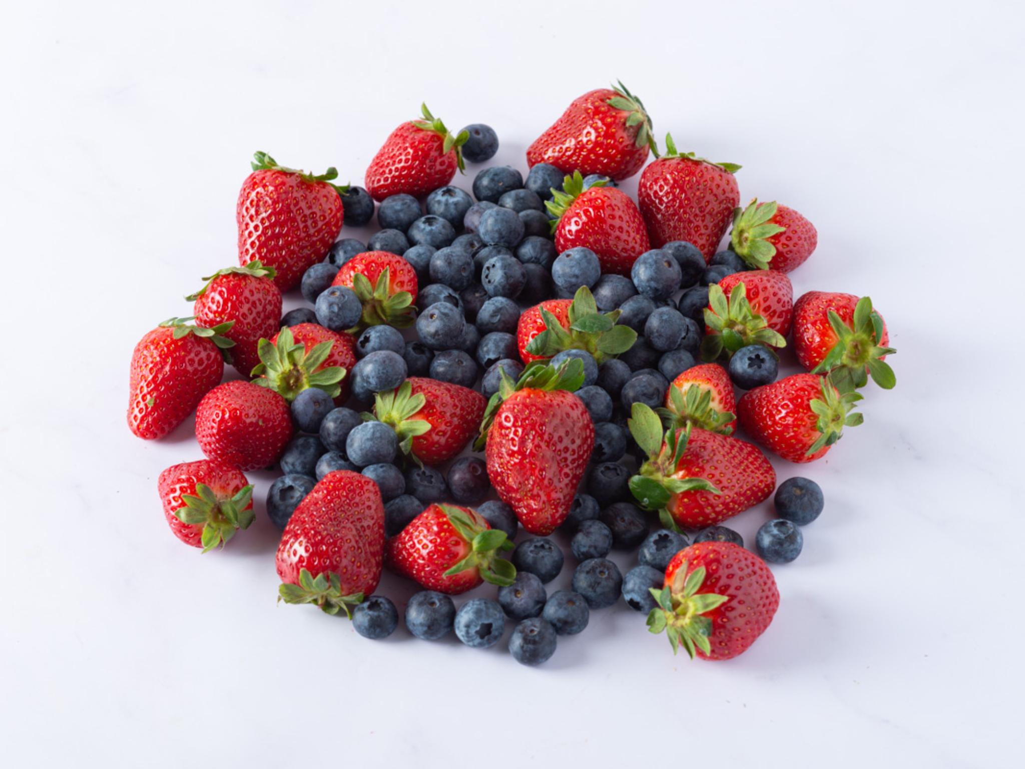 Fragole e mirtilli
