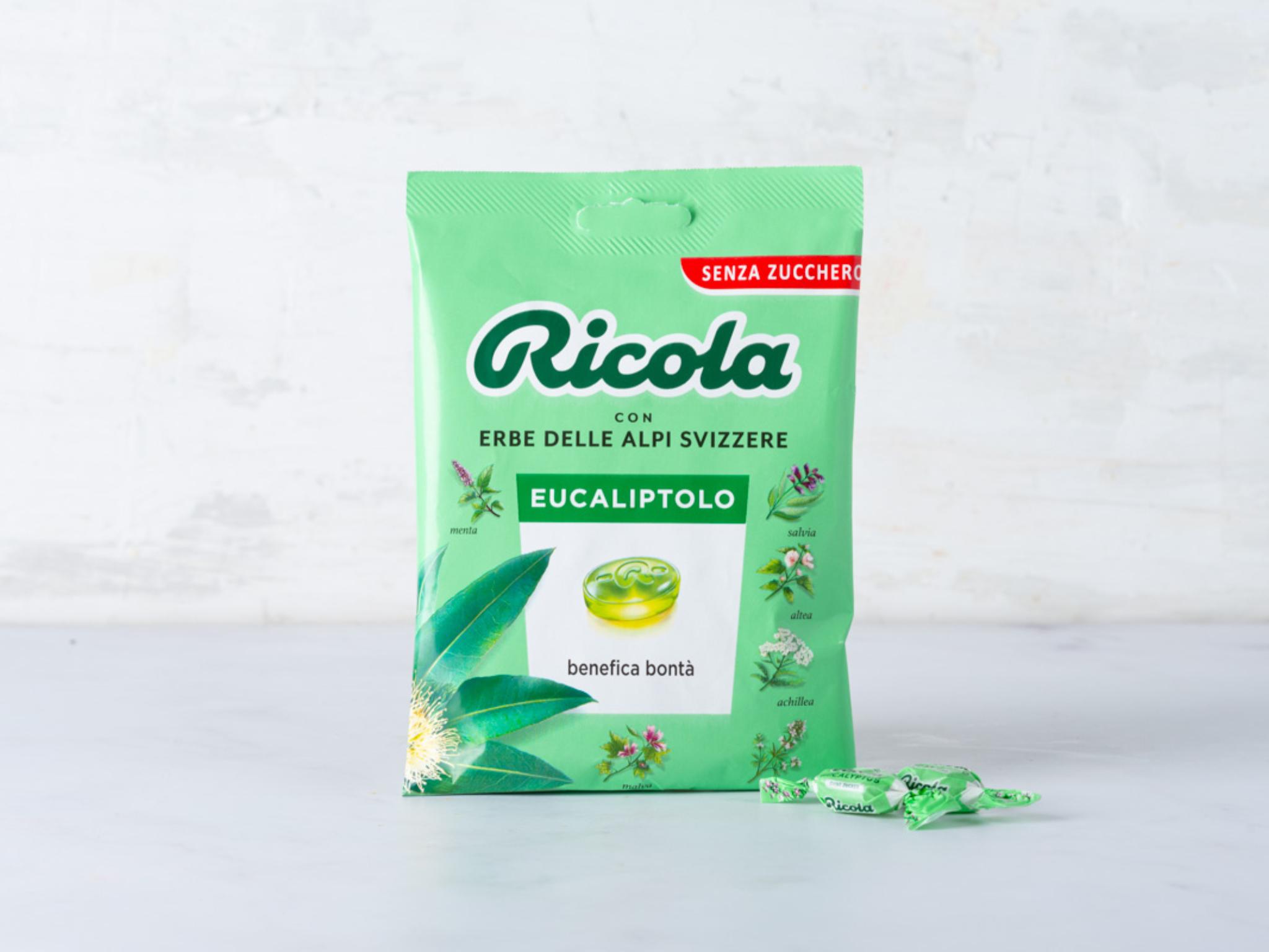 Caramelle in busta eucaliptolo