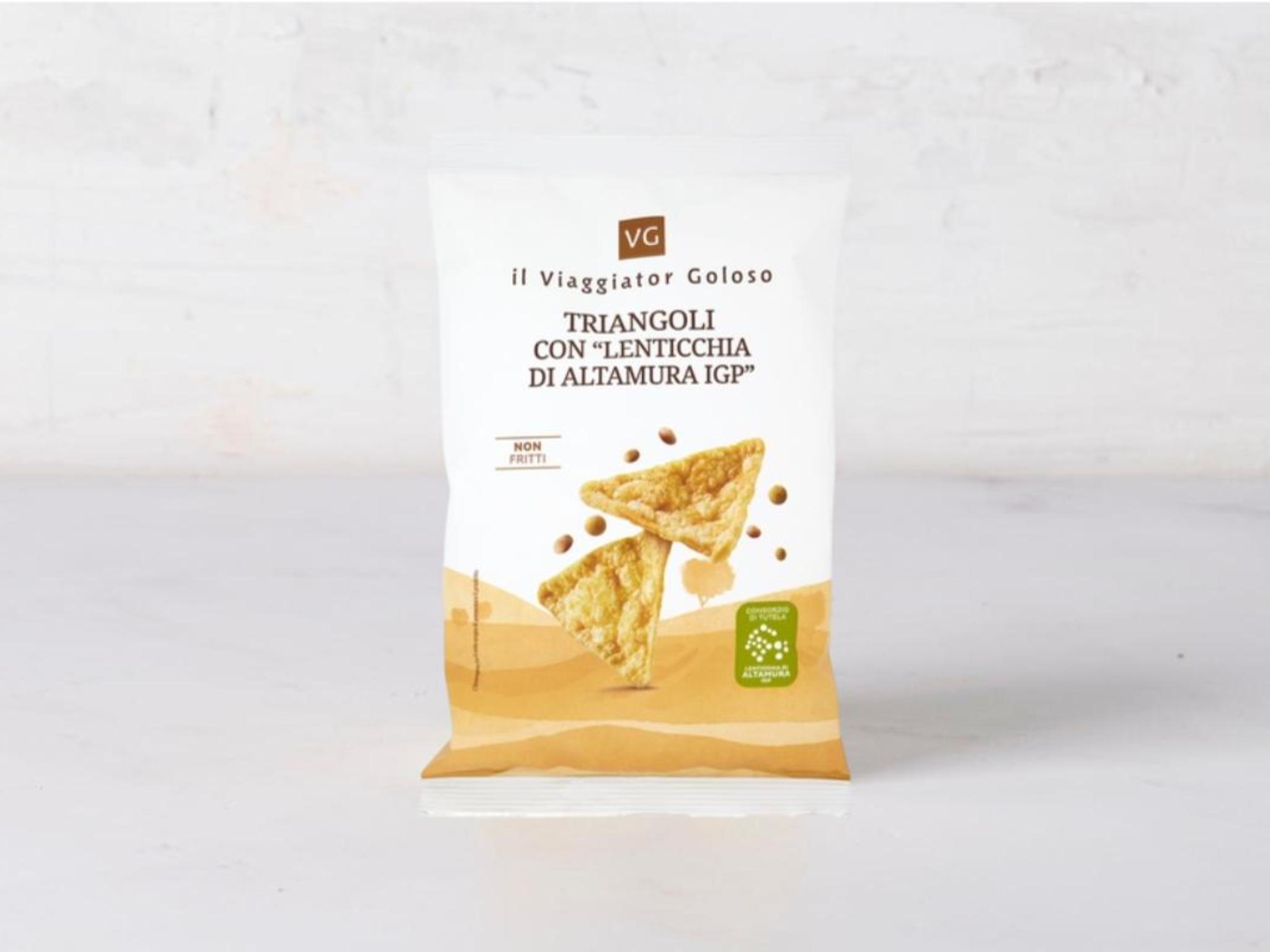 Triangoli con "Lenticchia di Altamura IGP"