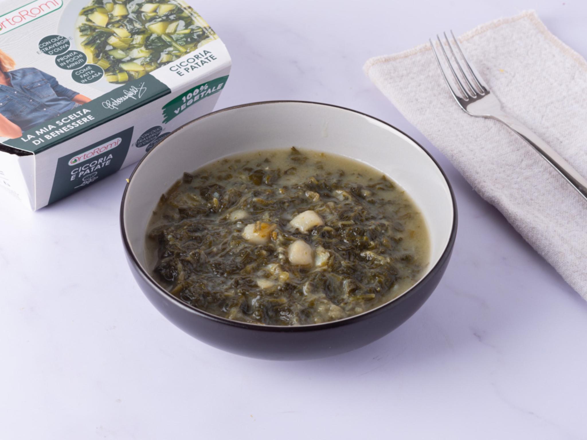 Zuppa cicoria e patate