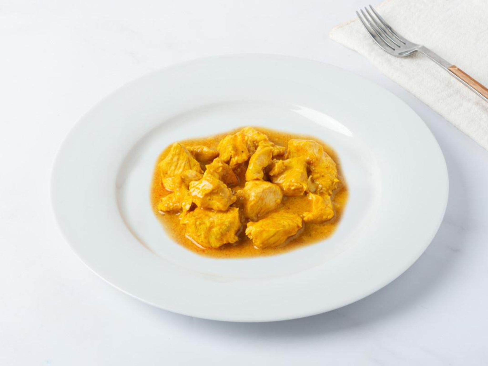Pollo al curry con verdure