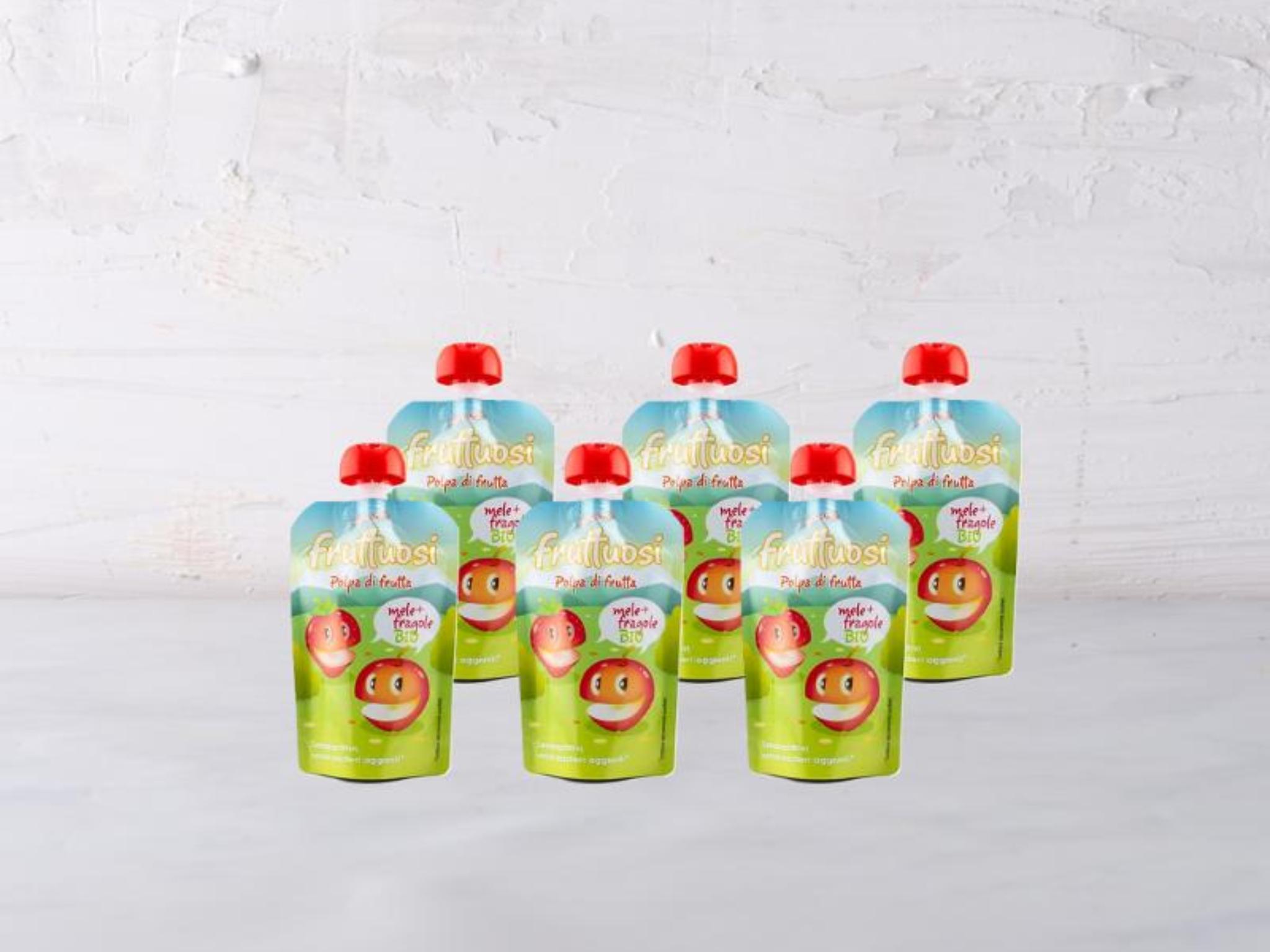 6 Polpa mela e fragola BIO