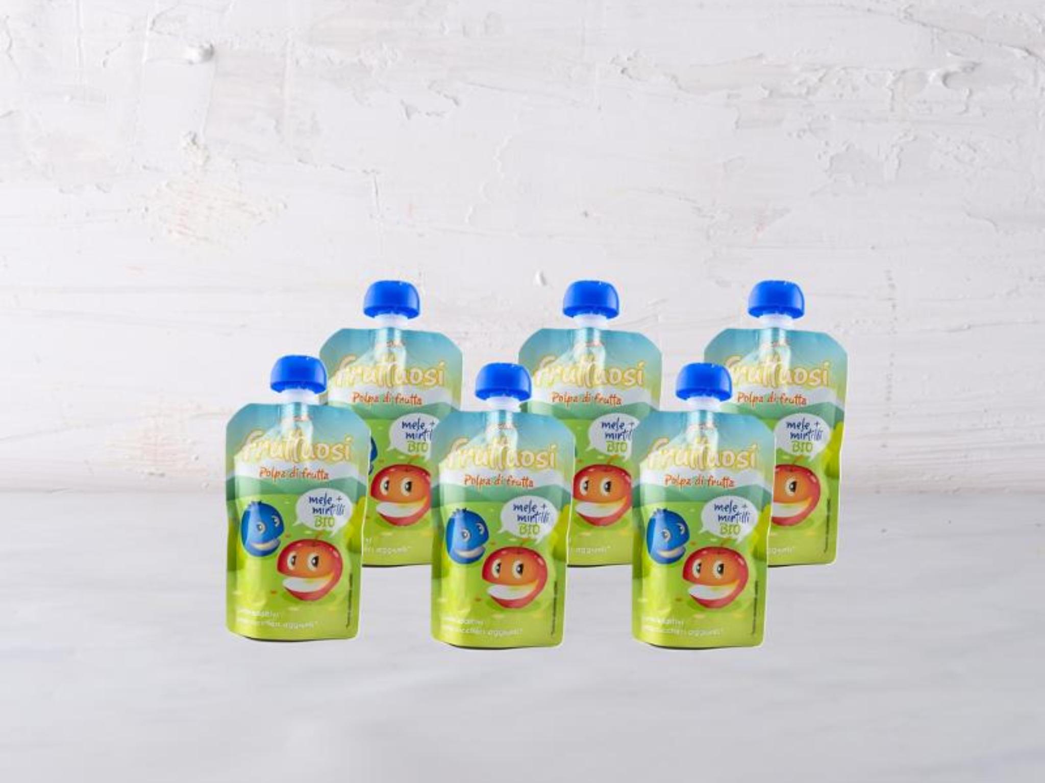 6 Polpa mela e mirtillo  BIO