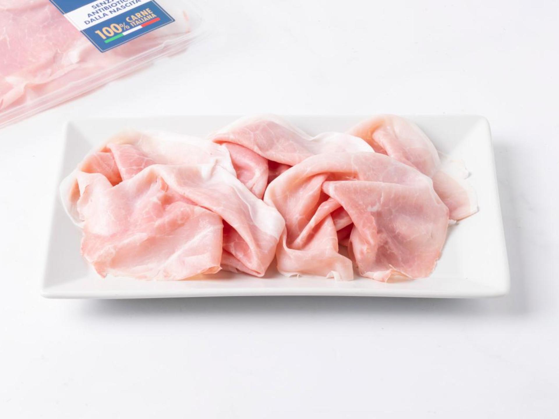 Prosciutto cotto alta qualità senza antibiotici