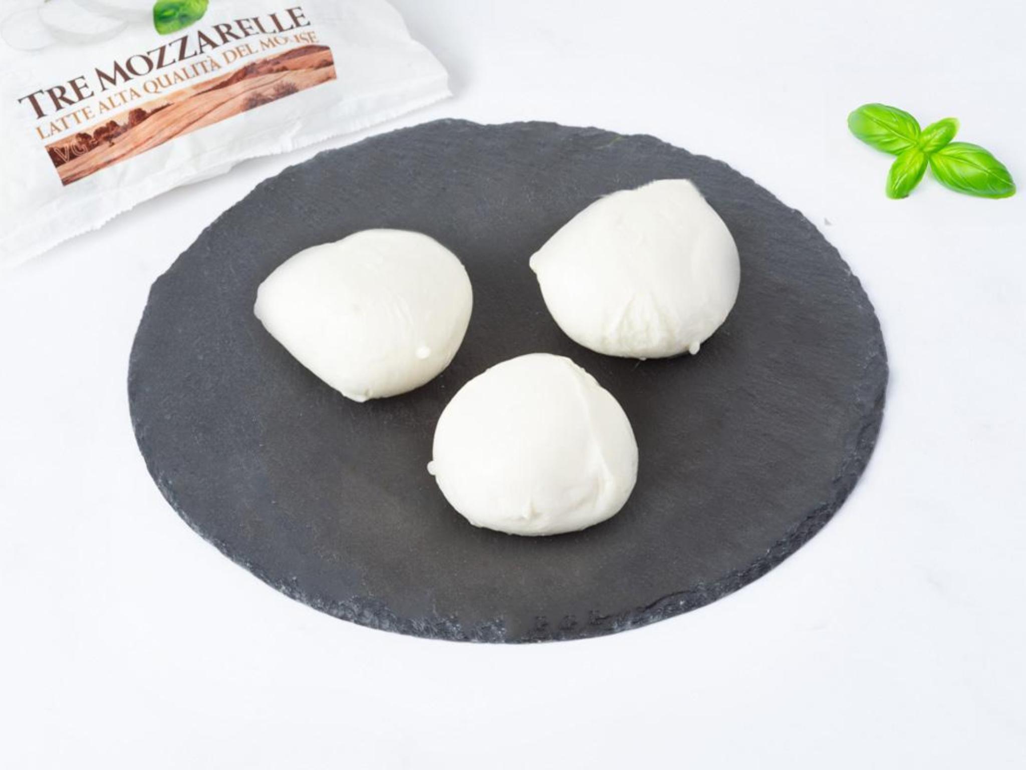 Tris mozzarelle di latte alta qualità del Molise