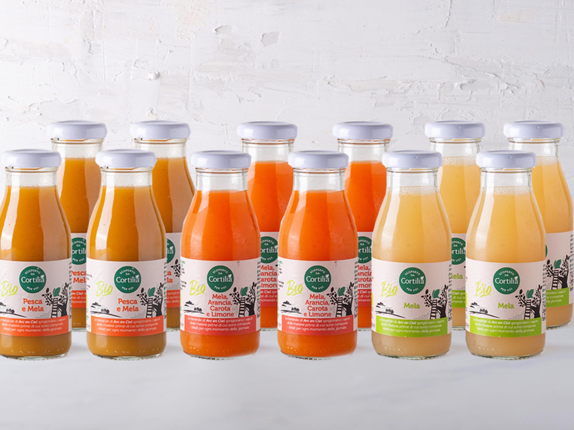 Mix 12 bevande mela, pesca, arancia carota e limone BIO