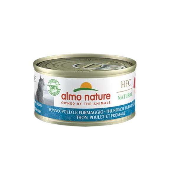 Almo Nature 24 Lattine gatto tonno, pollo e formaggio HFC 150 g - 5130H | 24 x 150 g