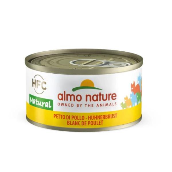 Almo Nature 24 Lattine per gatto al petto di pollo da 150g | 24 x 150 g