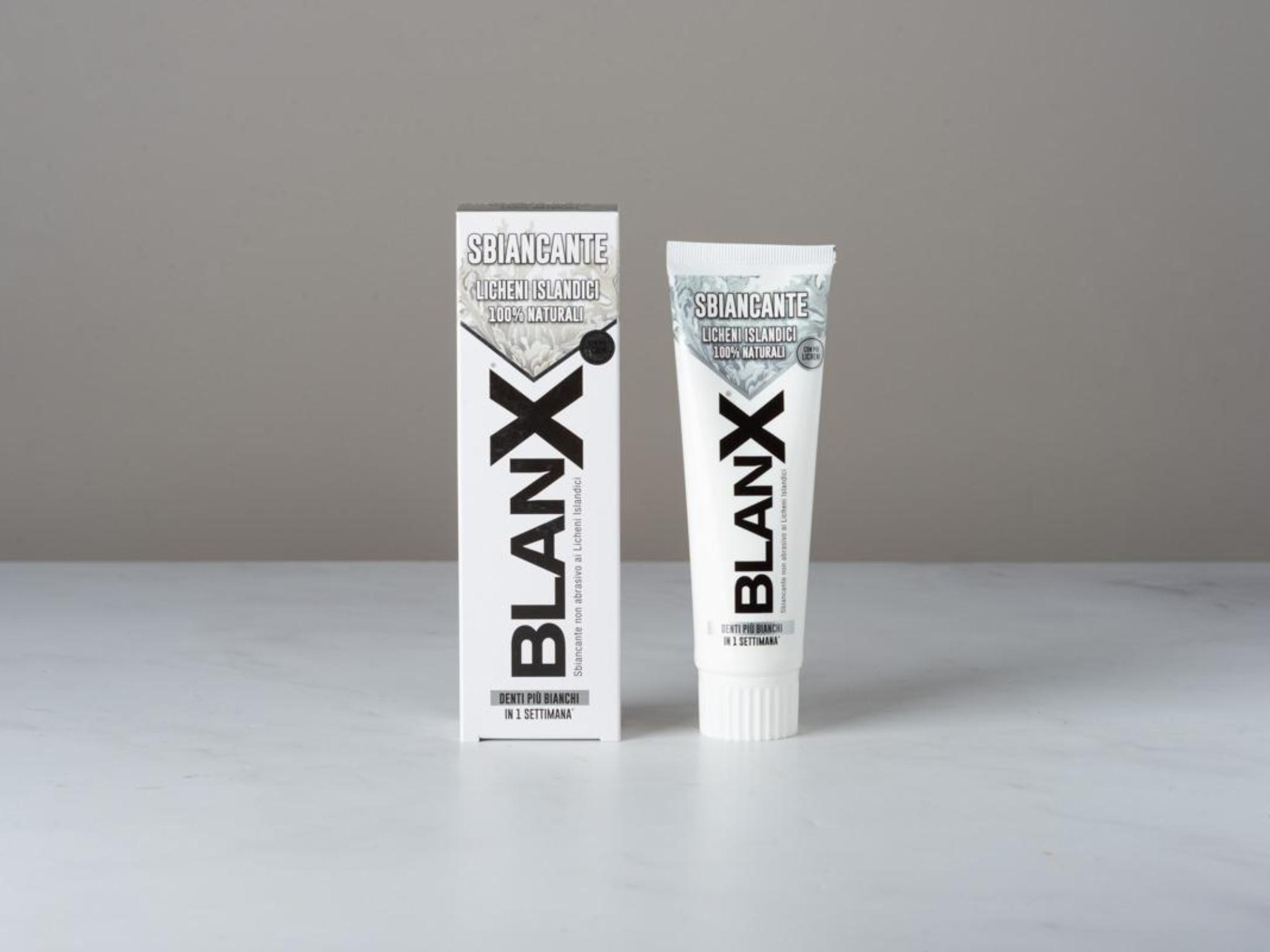 Dentifricio sbiancate con licheni islandici