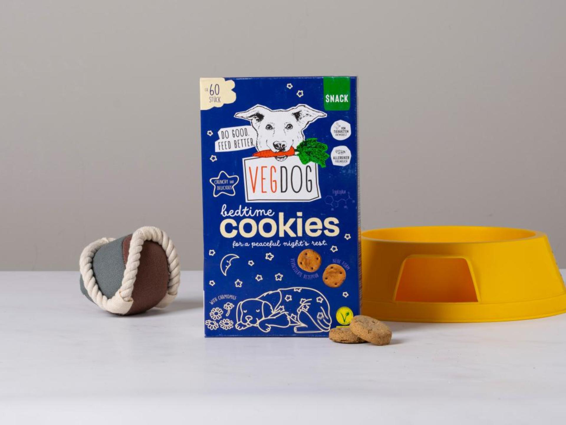 Biscotti vegani con camomilla naturale per cani