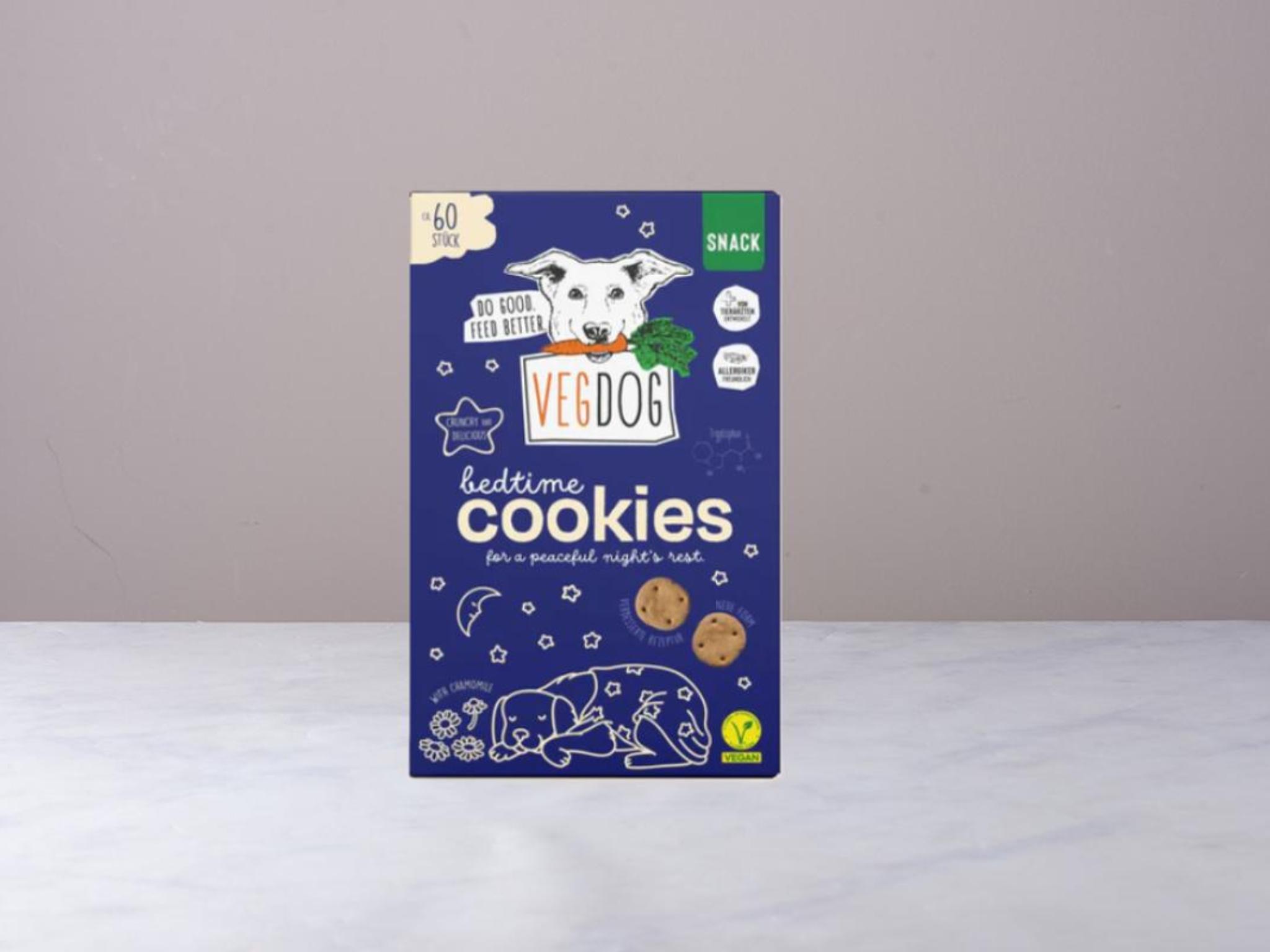 Biscotti della buonanotte con camomilla per cani