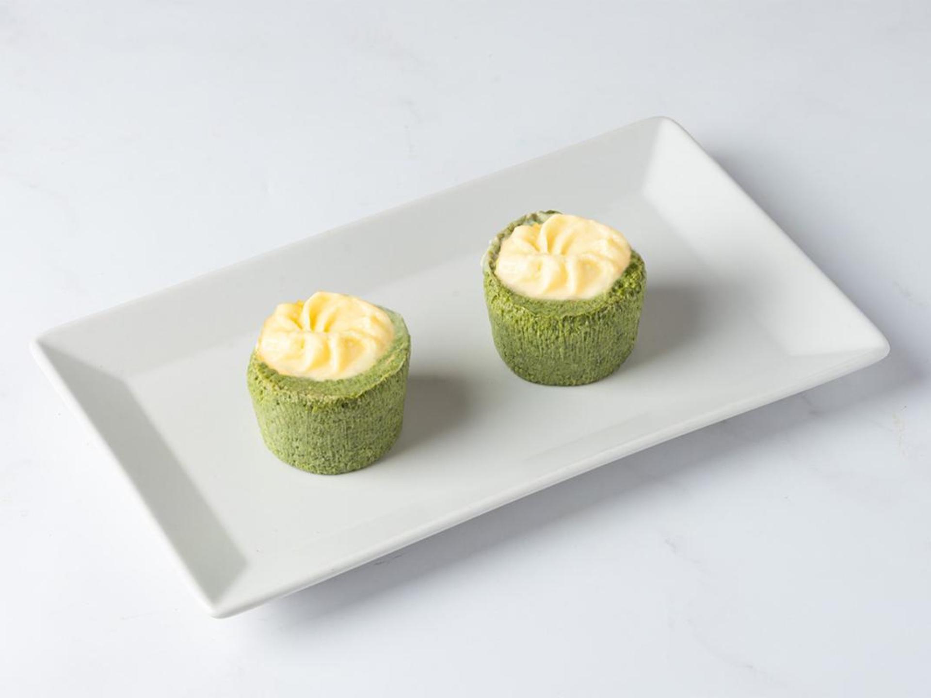 Flan di spinaci con fonduta