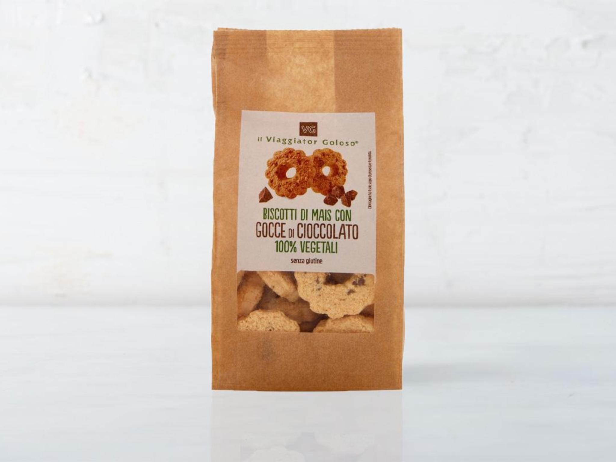 Biscotti di mais con gocce di cioccolato